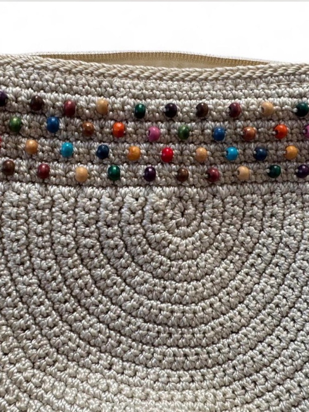THE SAK Crocheted Crescent Crossbody with Bead Trim - Picture 5 of 12
